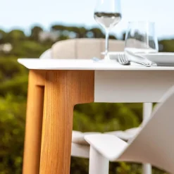 Tavolo da giardino quadrato in alluminio 2 posti Monte Carlo Salotto Da Balcone|Salotto Da Giardino
