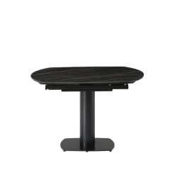 Tavolo rettangolare allungabile con prolunga in ceramica (120 cm) Kryo Nero