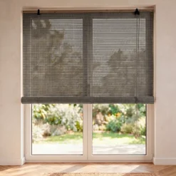 Outlet Tenda a rullo a doghe (200 x 200 cm) in Bambù Grigio chiaro e Tende A Rullo