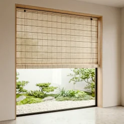 Sale Tenda a rullo con bastoncini di bambù (180 x 180 cm) Bali Tende A Rullo