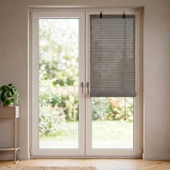 Hot Tenda a rullo con lamelle (60 x 180 cm) Bambù Grigio chiaro / Tende A Rullo
