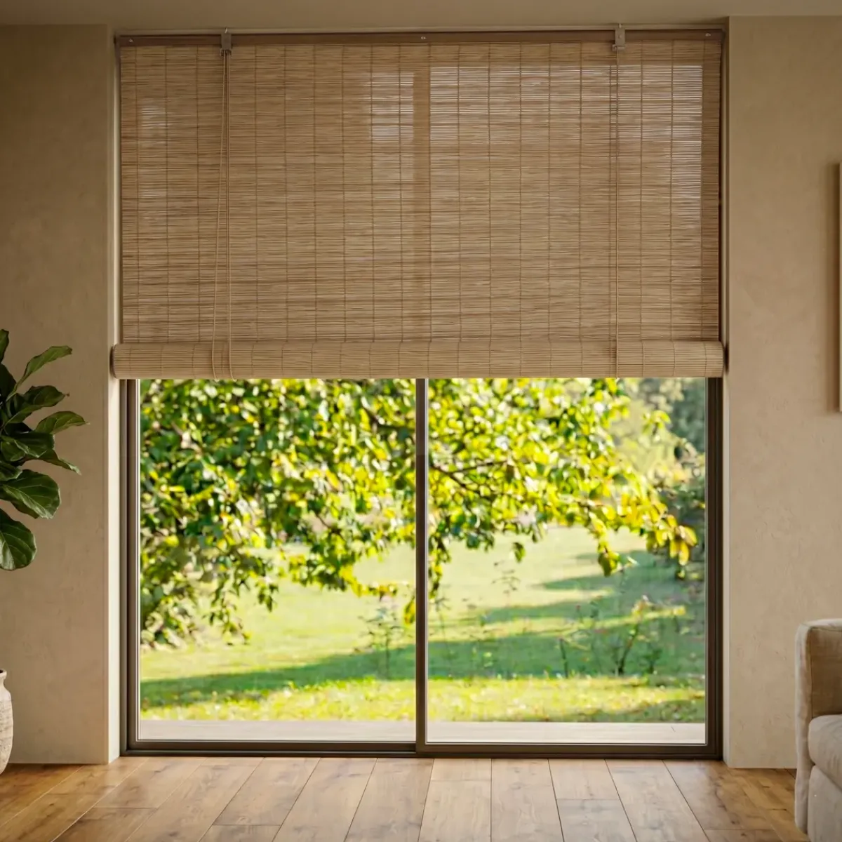 Tenda a rullo esterna effetto rattan (200 x 200 cm) Tanoa Tende A Rullo
