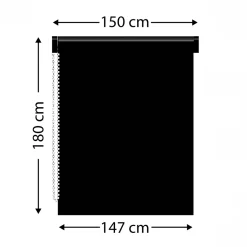 Sale Tenda a rullo filtrante (150 x 180 cm) Pure cemento Tende A Rullo