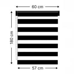 Clearance Tenda a rullo Giorno/Notte (60 x 180 cm) sfumato Tende A Rullo
