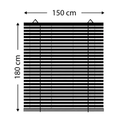Sale Tenda avvolgibile esterna effetto rattan (150 x 180 cm) Tanoa Tende A Rullo