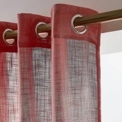 Outlet Tenda con occhielli effetto lino (140 x 280 cm) Robin Tende Trasparenti