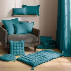 Best Tenda cotone Pixel Blu anatra Tende