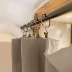 Tenda garza di cotone regolabile Gaïa Marrone Tende
