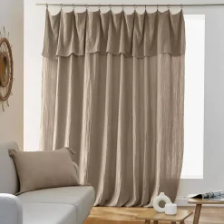 Tenda garza di cotone regolabile Gaïa Marrone Tende