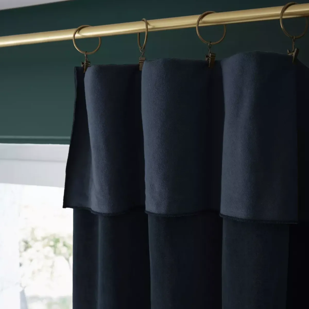 Hot Tenda iin velluto di cotone regolabile (140 x max 270 cm) Victor Tende