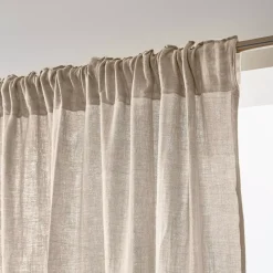 Clearance Tenda in garza di cotone a passanti nascosti Gaïa pampa Tende