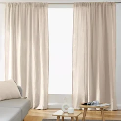 Outlet Tenda in garza di cotone a passanti nascosti (140 x 240 cm) Gaïa pampa Tende