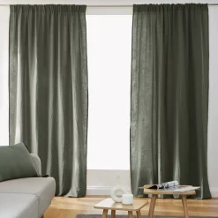 Tenda in garza di cotone a passanti nascosti (140 x 240 cm) Gaïa Tende