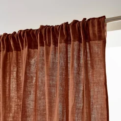 Tenda in garza di cotone a passanti nascosti (140 x 240 cm) Gaïa Tende