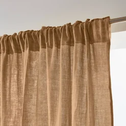 New Tenda in garza di cotone a passanti nascosti (140 x 240 cm) Gaïa Tende