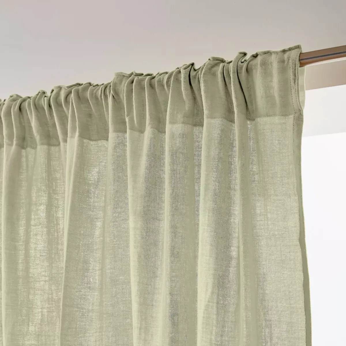 Hot Tenda in garza di cotone a passanti nascosti (140 x 240 cm) Gaïa Tende