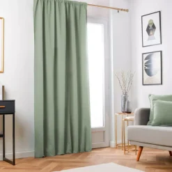 Online Tenda oscurante termica con passanti nascosti Minuit Verde kaki Tende