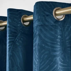 Discount Tenda oscurante velluto (140 x 280 cm) Fern Blu marino Tende