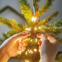 Tenda per albero Alt.2,40 m Bianco caldo 832 LED