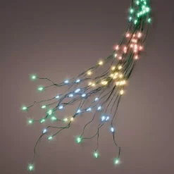 Tenda per albero Alt.2,10 m Multicolore 672 LED