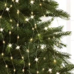 Tenda per albero Flashing light Alt. 2,10 m Bianco caldo 672 LED