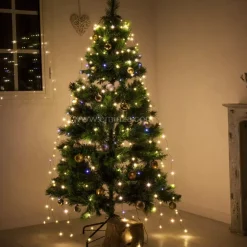 Tenda per albero Flashing light Alt. 2,40 m Bianco caldo 832 LED
