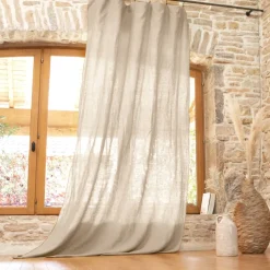Outlet Tenda regolabile lino lavato (140 x max 270 cm) Louise Tende