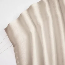 Sale Tenda trasparente con nastri arricciati effetto lino (140 x 240 cm) Robin Tende Trasparenti