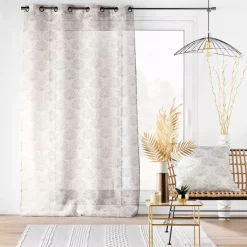 Discount Tenda trasparente con occhielli (140 x 240 cm) Majestia Beige Tende Trasparenti