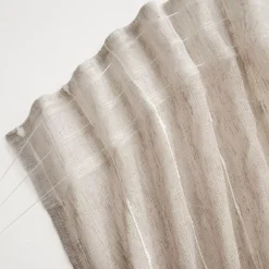 Sale Tenda trasparente con passanti nascosti e pon pon (140 x 240 cm) Axel Tende Trasparenti