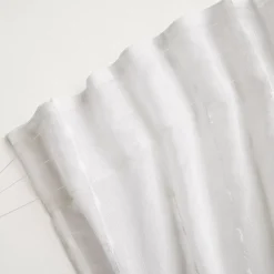 Clearance Tenda trasparente con passanti nascosti e pon pon Axel Tende Trasparenti