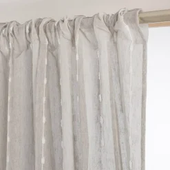 Online Tenda trasparente con passanti nascosti e pon pon Axel Tende Trasparenti