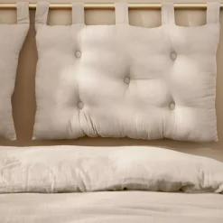 New Testiera letto garza di cotone (80 x 50 cm) Gaïa pampa Testate Letto