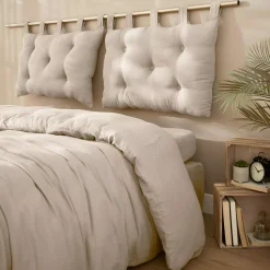 New Testiera letto garza di cotone (80 x 50 cm) Gaïa pampa Testate Letto