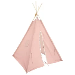 Tipi bambini legno e tessuto (160 cm) Wapi Rosa