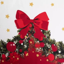 Tovaglia di Natale rettangolare in cotone (140 x 240 cm) Ghirlanda Festiva