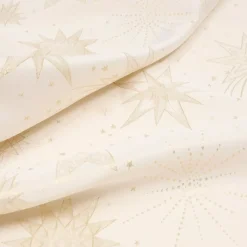 Tovaglia di Natale rettangolare (360 x 140 cm) Notte stellata Beige e dorato