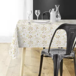 Tovaglia di Natale rettangolare (140 x 240 cm) Naelle Bianco e oro