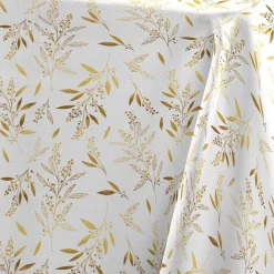 Tovaglia di Natale rettangolare (140 x 240 cm) Naelle Bianco e oro