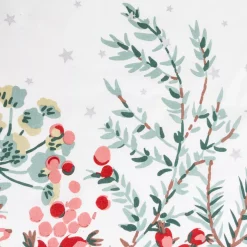 Tovaglia di Natale rettangolare (140 x 240 cm) Natale Natura Bianco