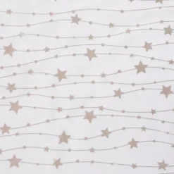 Tovaglia natalizia rettangolare (140 x 360 cm) Pioggia di stelle Bianca