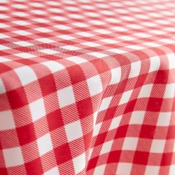 Online Tovaglia rettangolare antimacchia (140 x 200 cm) Elise Vichy Rossa Tovaglie