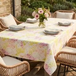 Tovaglia rettangolare cotone antimacchia (150 x 350 cm) Margherite Multicolore