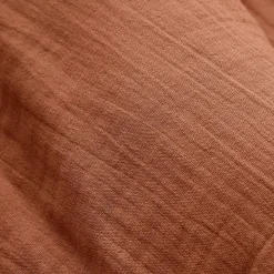 Tovaglia rettangolare garza di cotone (L350 cm) Gaïa Terracotta
