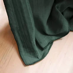 Tovaglia rettangolare garza di cotone (150 x 250 cm) Gaïa Verde abete