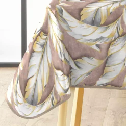 Tovaglia rettangolare in PVC rivestito impermeabile (240 x 140 cm) Ebany Cioccolato