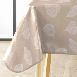 Tovaglia rettangolare in PVC rivestito (140 x 240 cm) Feuillys Bianca