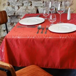 Tovaglia rettangolare (L240 cm) Facette Rosso