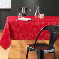 Tovaglia rettangolare (L240 cm) Pampille métallisé Rosso