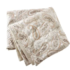 Outlet Trapunta in velluto Dolores Beige Copriletti, Trapuntine E Runner Letto